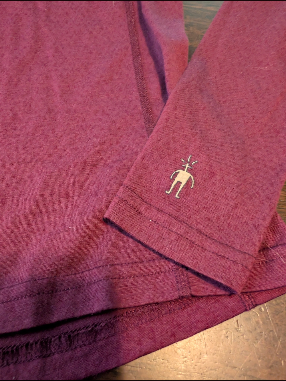 Smartwool Women's Long Sleeve Crew Neck Top - Maroon - Picture 2 of 7